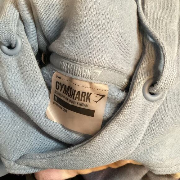 GYMSHARK BLUE CROPPED HOODIE SIZE MED 1223 - Picture 6 of 6